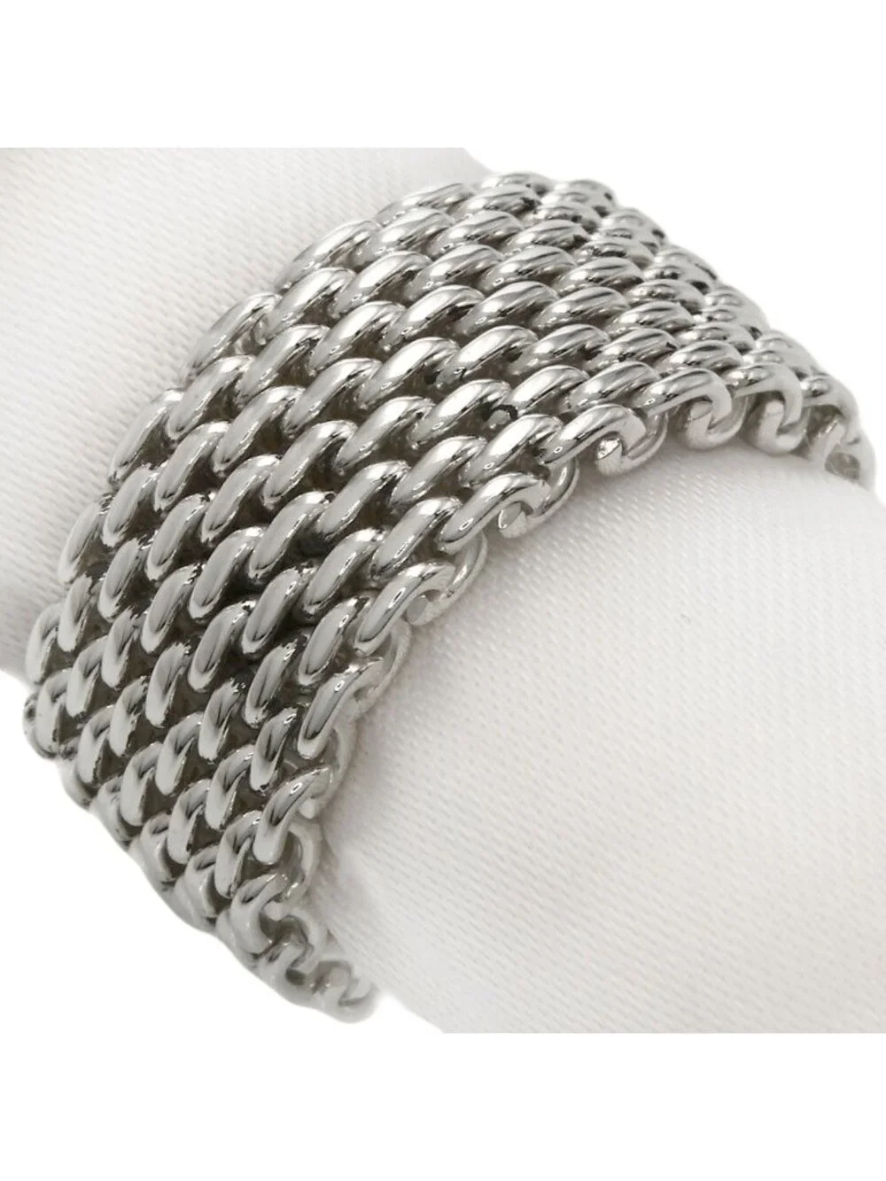 Tiffany & Co Somerset Mesh Ring Silver